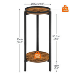Round Side Table Sofa Table Bedside Table Telephone Table Coffee Table - thumbnail 2