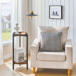 Round Side Table Sofa Table Bedside Table Telephone Table Coffee Table - thumbnail 4