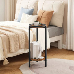 Round Side Table Sofa Table Bedside Table Telephone Table Coffee Table - thumbnail 1