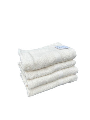 Regal 100% Cotton Face Cloth 4 Pack Cream - image 1
