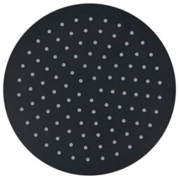 Walplus Rain Shower Head Stainless Steel 25 Cm Round Black - thumbnail 2