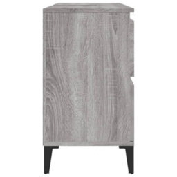 Berkfield Sink Cabinet Grey Sonoma 80X33X60 Cm Engineered Wood - thumbnail 7