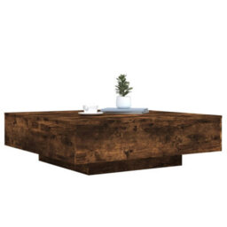 Vidaxl Coffee Table Smoked Oak 100X100X31 Cm Engineered Wood - thumbnail 4