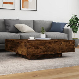 Vidaxl Coffee Table Smoked Oak 100X100X31 Cm Engineered Wood - thumbnail 3