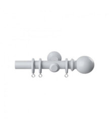 28mm  Woodland Curtain Pole Set - White - thumbnail 1