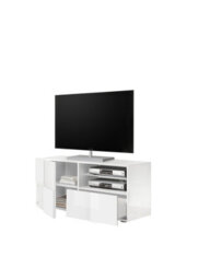 FurniComp LTD Furnicomp Lyon 1 Door 1 Drawer Small White Gloss Tv Unit - thumbnail 4