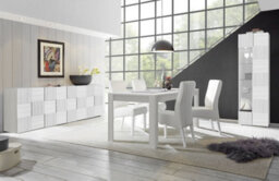 FurniComp LTD Furnicomp Lyon 1 Door 1 Drawer Small White Gloss Tv Unit - thumbnail 6