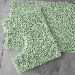 Gc Gaveno Cavailia Infinity Loop Extra Large 2 Piece Bath Mat Set Sage Green Super Absorbent Non Slip Shower Mat - thumbnail 5