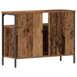 Walplus Bathroom Sink Cabinet Old Wood 80 X 30 X 60 Cm Engineered Wood - thumbnail 8