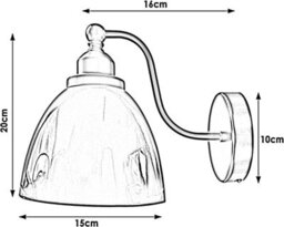 Retro Industrial Wall Light White Metal Swan Neck Arm, E27 Base - thumbnail 4