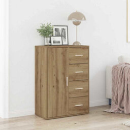Vidaxl Sideboard Artisan Oak 60 X 31 X 84 Cm Engineered Wood - thumbnail 1
