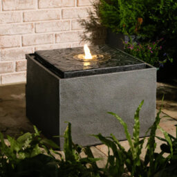 Sunlinua Charming Garden Water Feature Led Retro Cylindrical Bubble Fountain 24.5Cm H - thumbnail 6