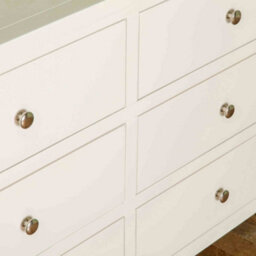 Cornish White 6 Drawer Chest Fully Assembled - By Roseland Furniture - thumbnail 8