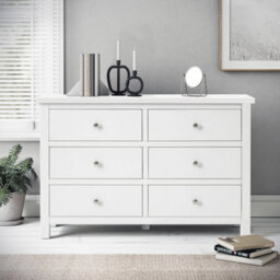Cornish White 6 Drawer Chest Fully Assembled - By Roseland Furniture - thumbnail 3