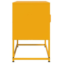 Berkfield Tv Cabinet Mustard Yellow 68X39X60.5 Cm Steel - thumbnail 7