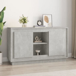 Berkfield Sideboard Concrete Grey 102X35X60 Cm Engineered Wood