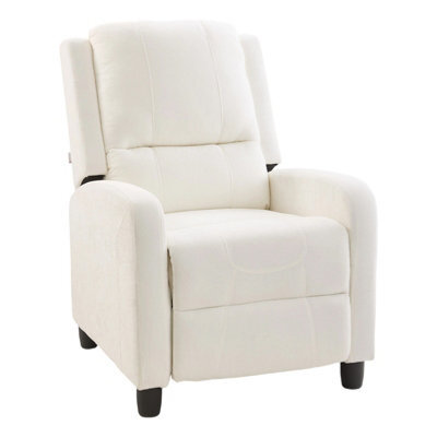 Darphe White Beige Single Sofa Recliner Armchair Reclining Chair - image 1