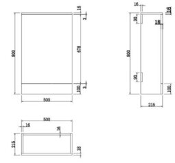 Aveli 600mm Bathroom Vanity Unit Basin Concealed Cistern Toilet Wc Gloss Grey Modern - thumbnail 8