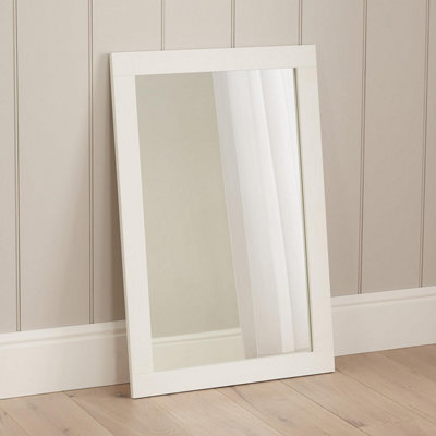 The Furniture Market Wilmslow White Painted Wall Mirror H 600mm X W 900mm X D 20mm