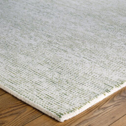 Handmade Luxurious Easy To Clean Modern Green Wool Dotted Rug For Living Room & Bedroom-120Cm X 170Cm - thumbnail 2