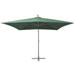 Berkfield Hanging Parasol 300X300 Cm Green Aluminium Pole - thumbnail 3