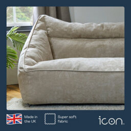 icon Cecilia Bean Bag Sofa Natural Giant Chenille Bean Bag Chair - thumbnail 5