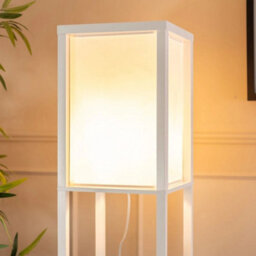 Wood Floor Lamp Shelves Standard Shelf Living Room Lounge Light 3 Tier Lighting - thumbnail 4
