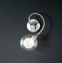 Luminosa Lighting Luminosa Blog Wall Lamp With Glass Shades Chrome 18X24X15Cm - thumbnail 2