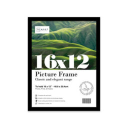 16X12 Black Picture Frame (40.6 X 30.5Cm) Poster, Photo, Artwork, Gallery Wall Or Print - thumbnail 1