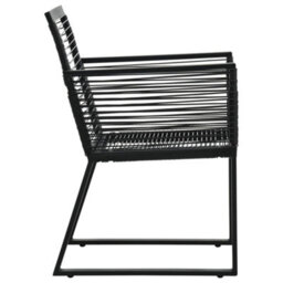 Berkfield 7 Piece Outdoor Dining Set Pvc Rattan Black - thumbnail 9