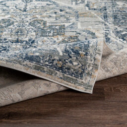 Livabliss Jolie-Vintage Grey Beige Blue Brown Traditional Boho Living Dining Bedroom Rug 140 X 200 Cm Easy Care, Non Shedding - thumbnail 3