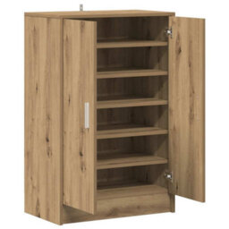 Vidaxl Shoe Cabinet Artisan Oak 60X35X92 Cm Engineered Wood - thumbnail 7