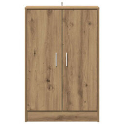Vidaxl Shoe Cabinet Artisan Oak 60X35X92 Cm Engineered Wood - thumbnail 4