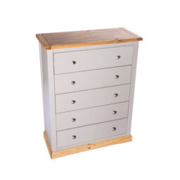 Cabinet Bits Bomporto 5 Drawer Chest Of Drawers Chrome Knob - thumbnail 3