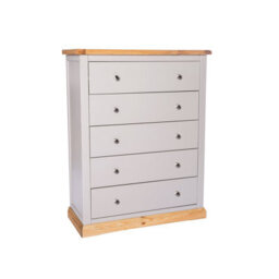 Cabinet Bits Bomporto 5 Drawer Chest Of Drawers Chrome Knob - thumbnail 1