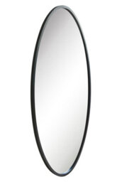 Mirroroutlet The Ovale Black Metal Framed Oval Garden Wall Mirror 180 X 100Cm - thumbnail 3