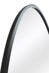 Mirroroutlet The Ovale Black Metal Framed Oval Garden Wall Mirror 180 X 100Cm - thumbnail 4