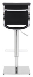 Lamboro Rovigo Deluxe Breakfast Bar Stool, Chrome Footrest, Height Adjustable Swivel Gas Lift, Home Bar & Kitchen Barstool, Charcoal Grey - thumbnail 5