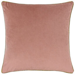 furn. Furn Meridian Velvet Polyester Filled Cushion, Blush/gold, 45 X 45Cm