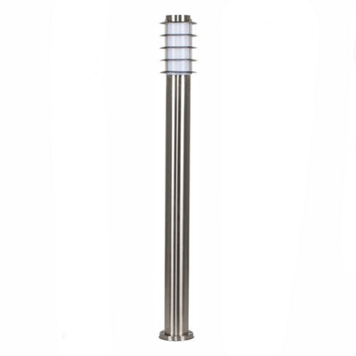 Valuelights Wharf Pair Of Modern Outdoor Stainless Steel Bollard Lantern Light Posts - image 1