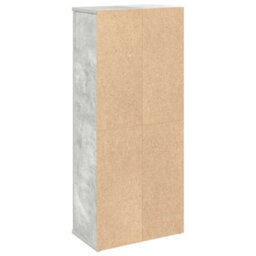 Berkfield Bathroom Cabinet With Roll Holder Concrete Grey 39X22X90 Cm - thumbnail 7