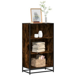 Walplus Book Cabinet Smoked Oak 60X35X107.5 Cm Engineered Wood - thumbnail 1