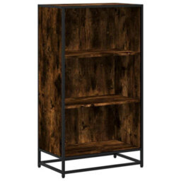 Walplus Book Cabinet Smoked Oak 60X35X107.5 Cm Engineered Wood - thumbnail 2