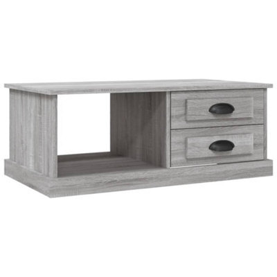 Berkfield Durable Coffee Table Grey Sonoma 90X50X35 Cm Engineered Wood - image 1
