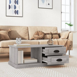 Berkfield Durable Coffee Table Grey Sonoma 90X50X35 Cm Engineered Wood - thumbnail 3