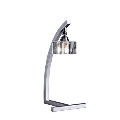 Luminosa Lighting Luminosa Cuadrax Table Lamp 1 Light G9, Polished Chrome - image 1