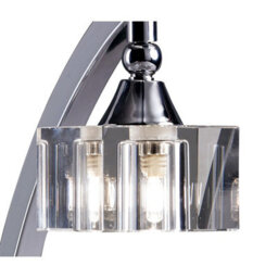 Luminosa Lighting Luminosa Cuadrax Table Lamp 1 Light G9, Polished Chrome - thumbnail 5