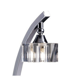 Luminosa Lighting Luminosa Cuadrax Table Lamp 1 Light G9, Polished Chrome - thumbnail 4