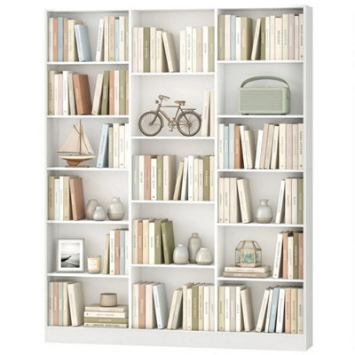 Bookcase Freestanding Open Storage Shelf With 17 Compartments - image 1