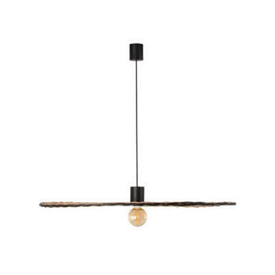 Luminosa Lighting Luminosa Costas Matt Black, Rattan Pendant Lamp 1000 - image 1